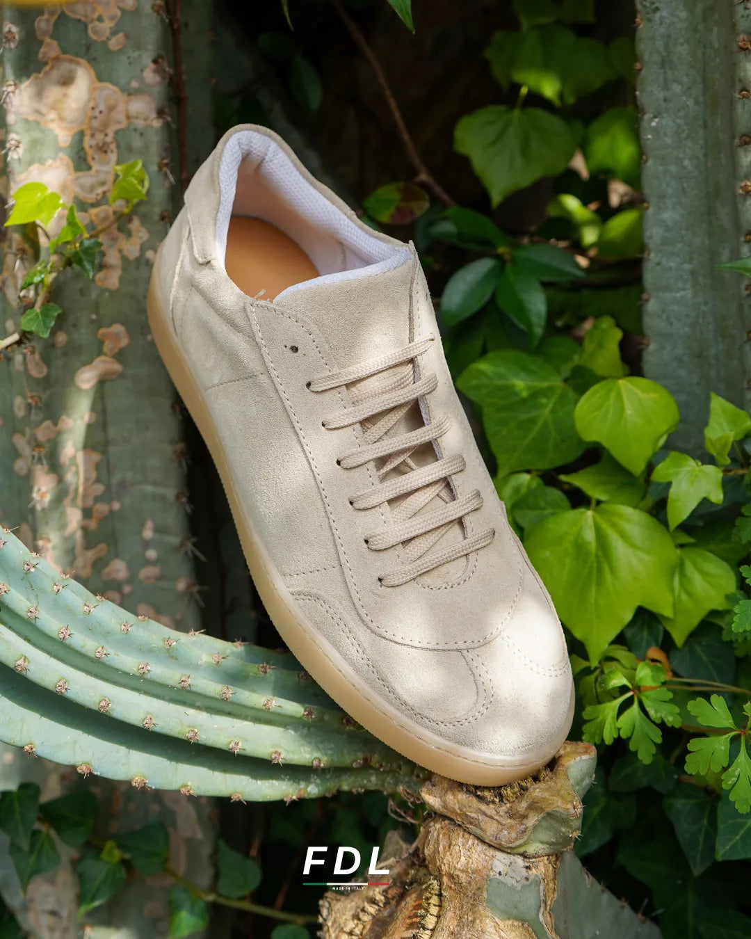 Sneakers Monaco in Camoscio Beige