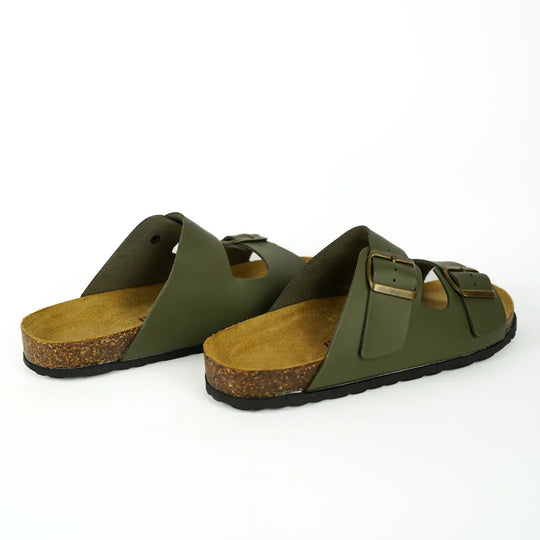 Sandali Positano in Vera Pelle Verde