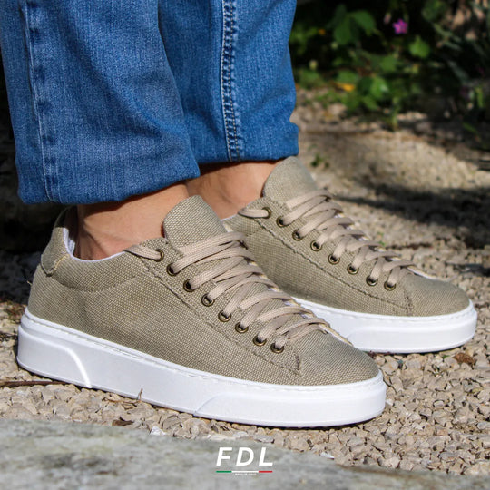 Sneakers Londra in Cotone Canvas