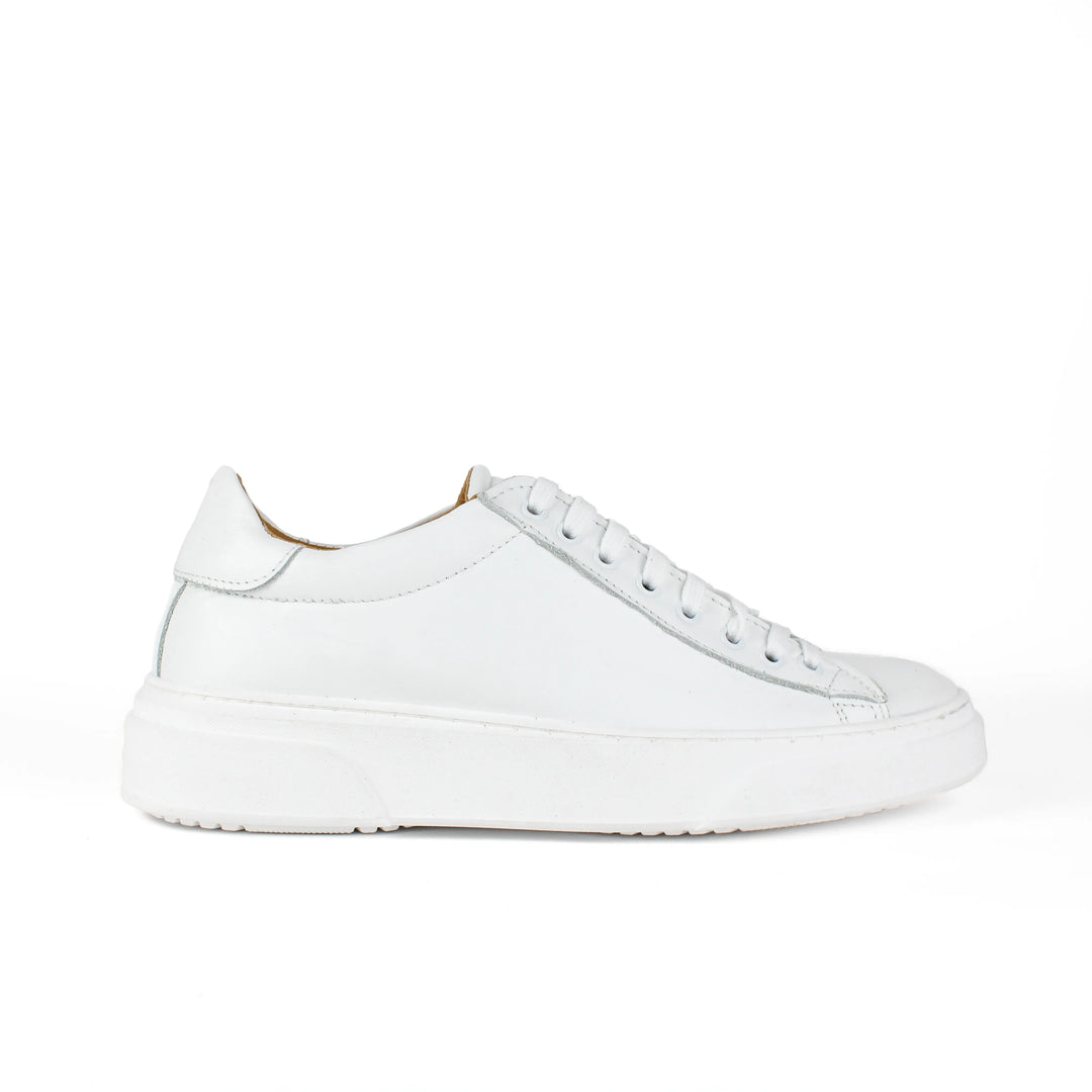 Sneakers Londra in Pelle Bianca