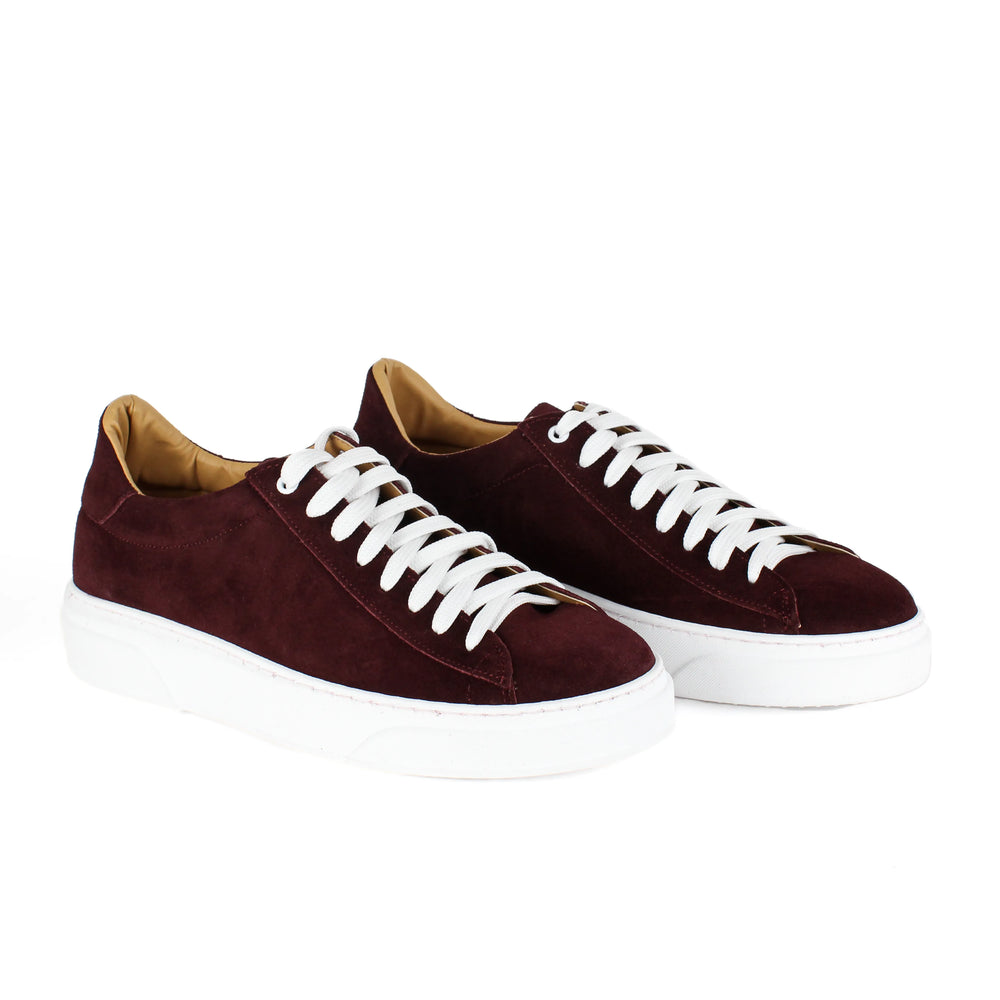 Sneakers Londra in Camoscio Bordeaux