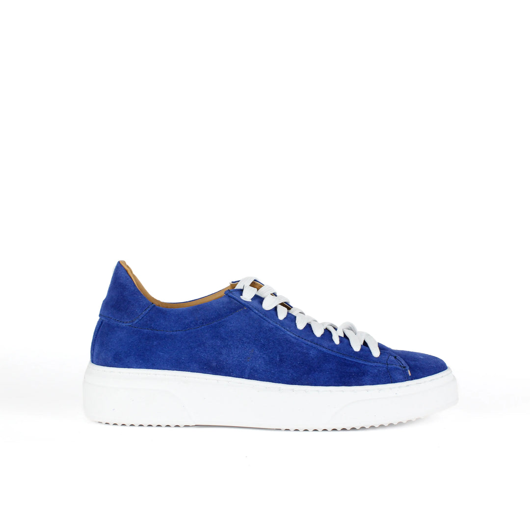 Sneakers Londra in Camoscio Blu Elettrico