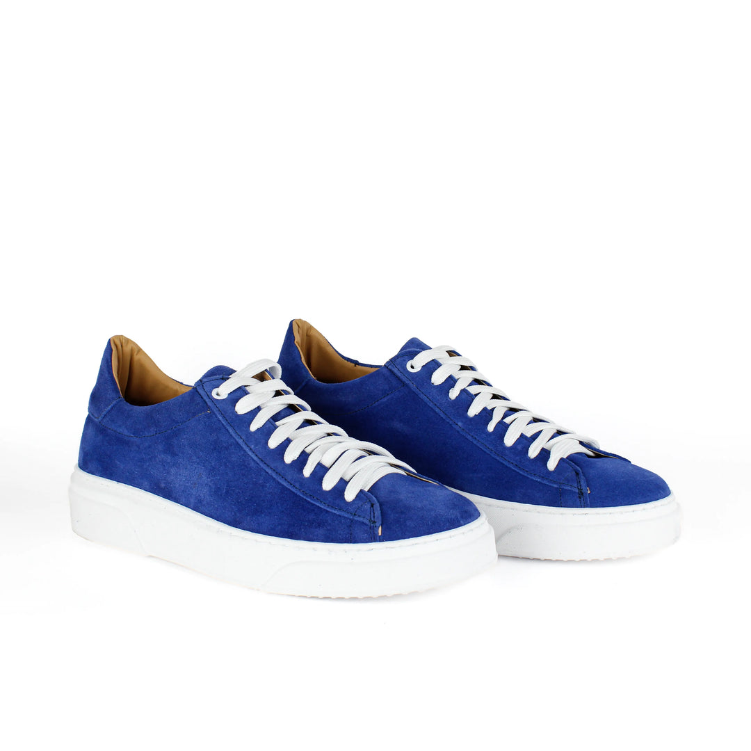 Sneakers Londra in Camoscio Blu Elettrico