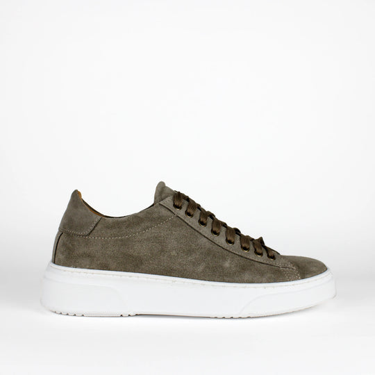 Sneakers Londra in Camoscio Taupe