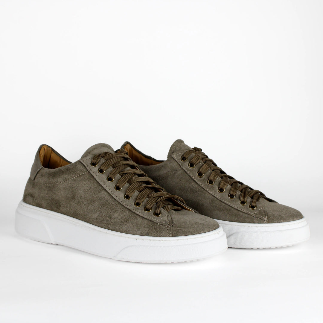 Sneakers Londra in Camoscio Taupe