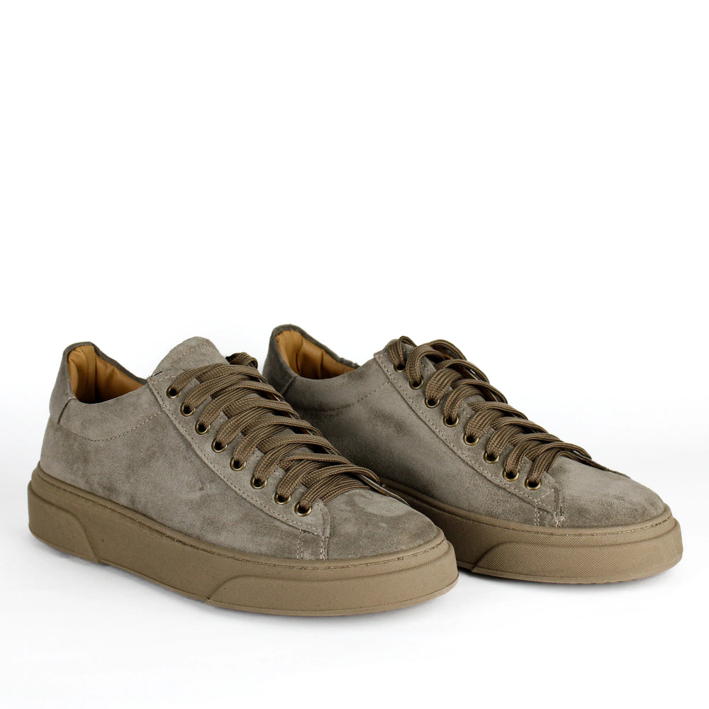 Sneakers Londra in Camoscio Taupe