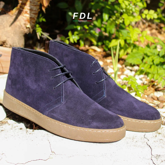 Polacchine Dante in Camoscio Blu