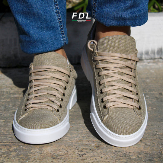 Sneakers Londra in Cotone Canvas