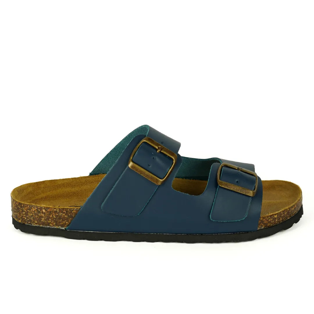 Sandali Positano in Vera Pelle Blu