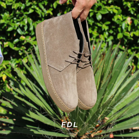 Polacchine Dante in Camoscio Taupe