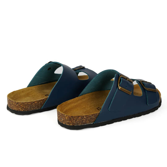 Sandali Positano in Vera Pelle Blu