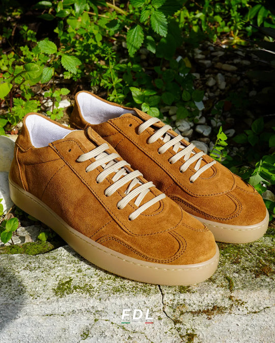 Sneakers Monaco in Camoscio Cuoio