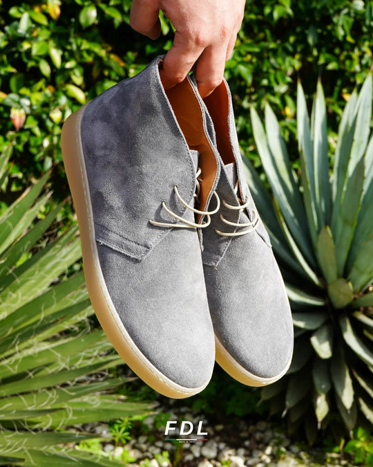 Polacchine Dante 2.0 in Camoscio Grigio