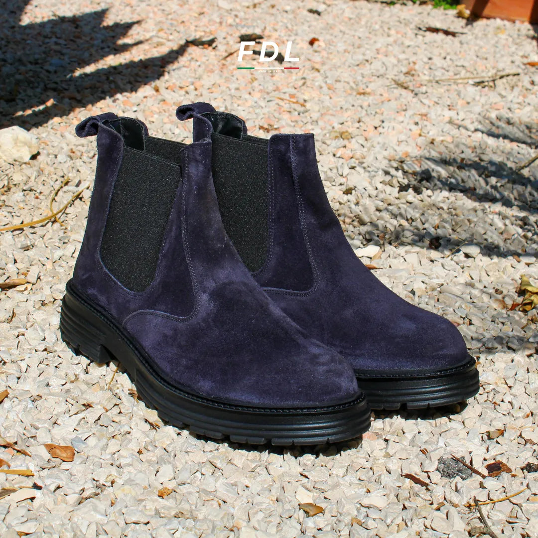 Beatles Roma in Camoscio Blu