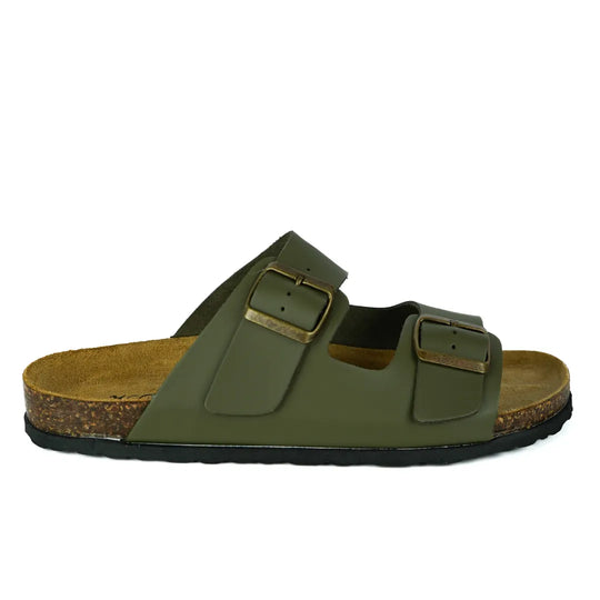 Sandali Positano in Vera Pelle Verde