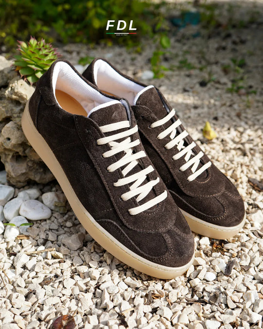 Sneakers Monaco in Camoscio Testa di Moro