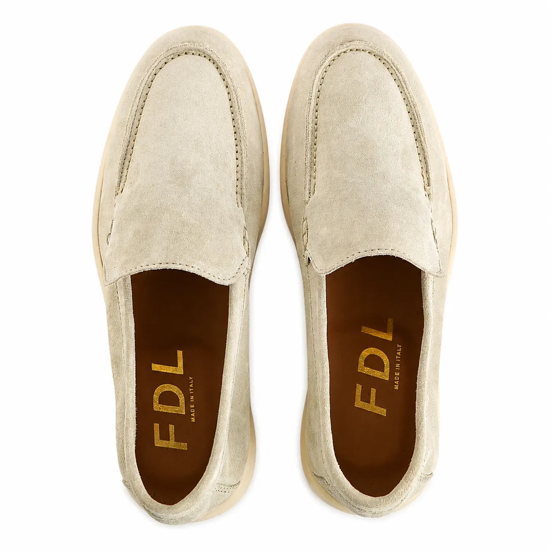 Mocassini Portofino in Camoscio Beige