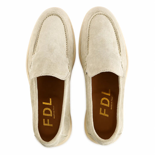 Mocassini Portofino in Camoscio Beige