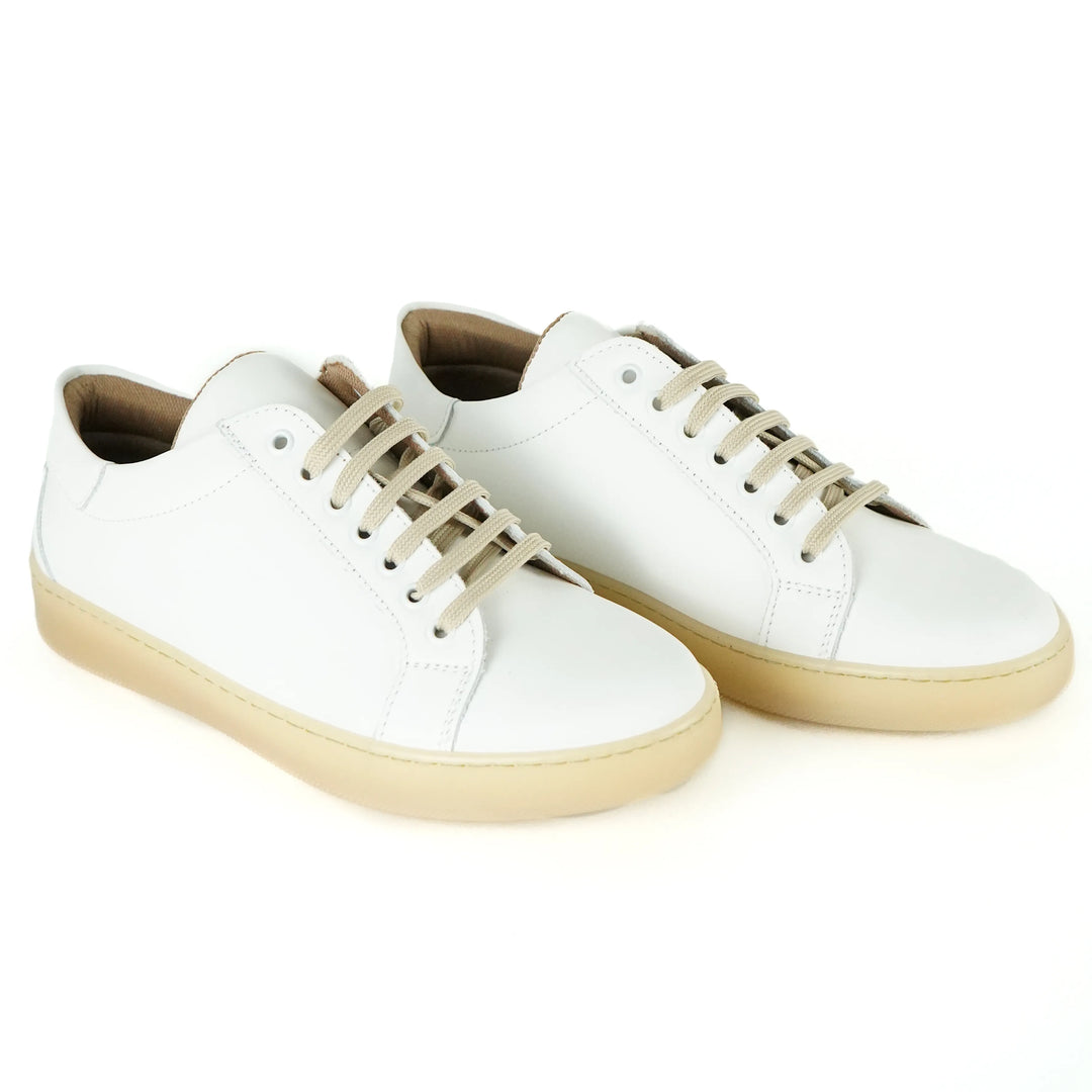 Sneakers Berlino in Pelle Bianca