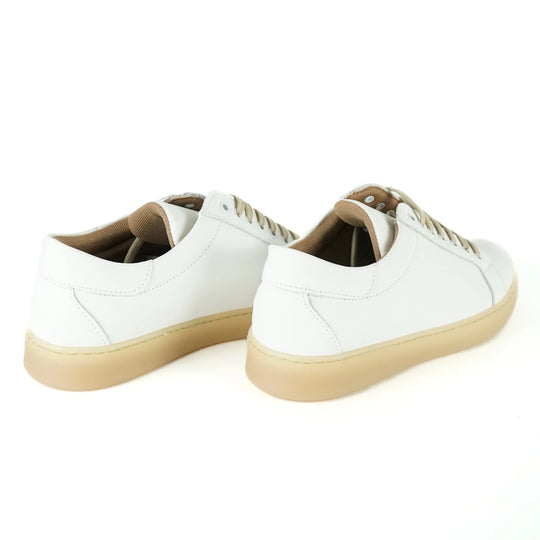 Sneakers Berlino in Pelle Bianca