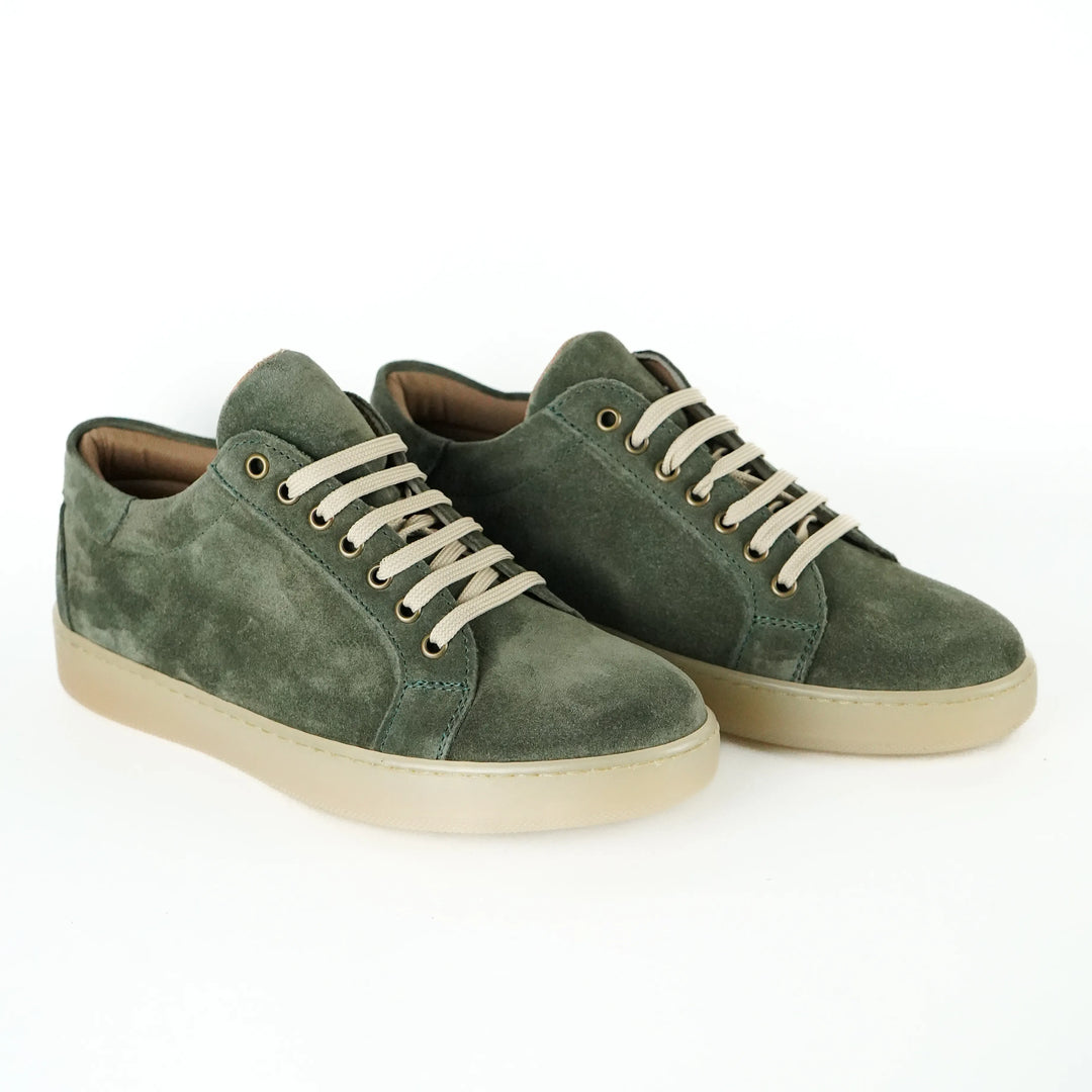 Sneakers Berlino in Camoscio Verde