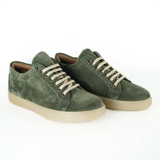Sneakers Berlino in Camoscio Verde