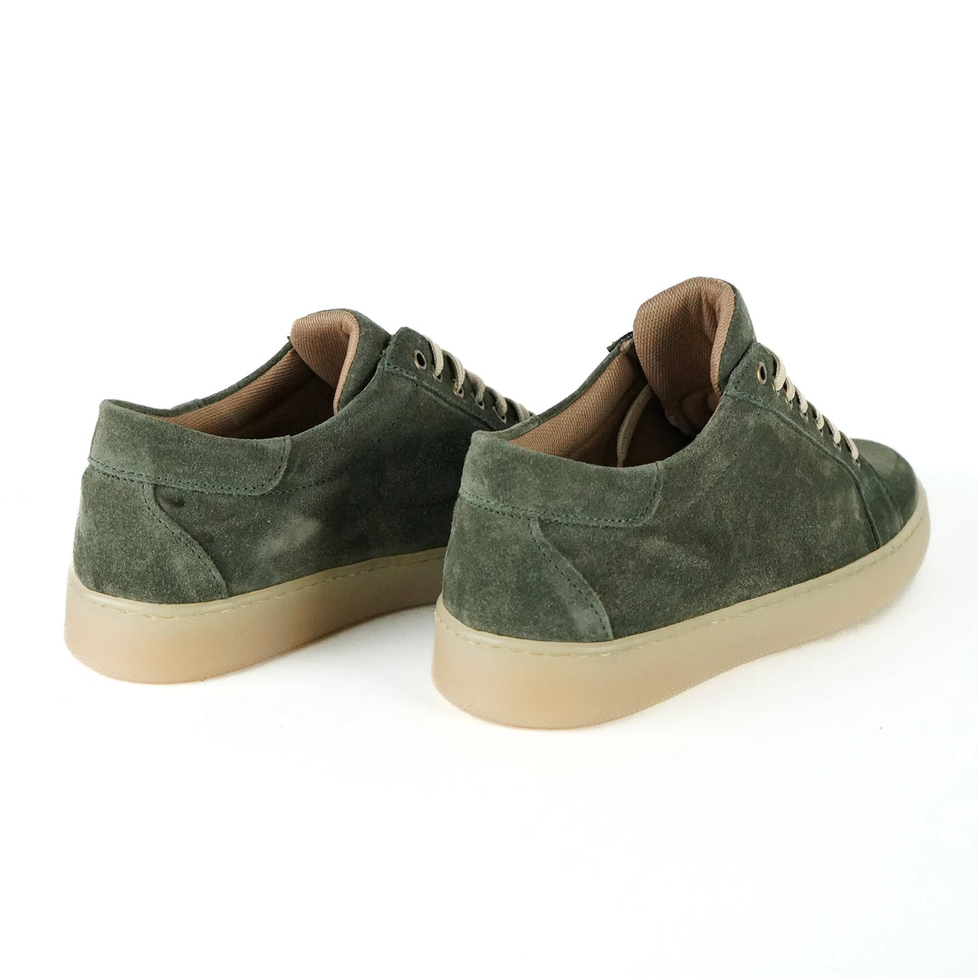 Sneakers Berlino in Camoscio Verde
