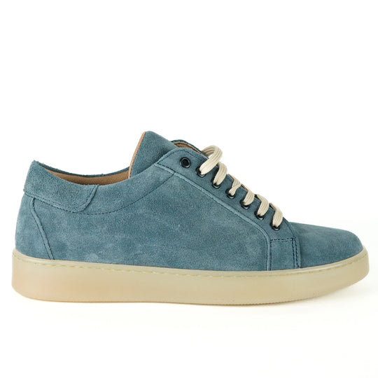 Sneakers Berlino in Camoscio Azzurro