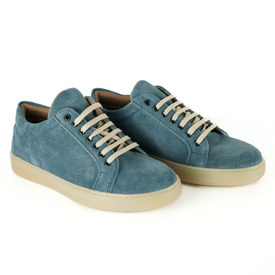Sneakers Berlino in Camoscio Azzurro