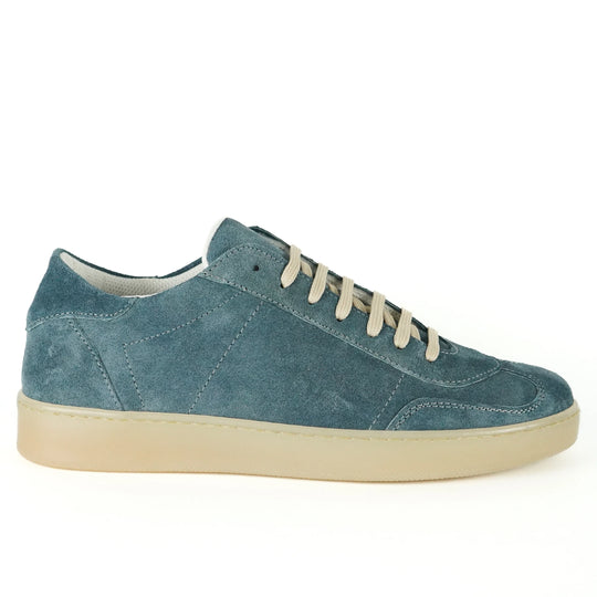 Sneakers Monaco in Camoscio Azzurro