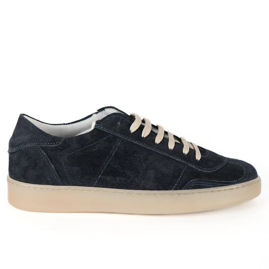 Sneakers Monaco in Camoscio Blu Notte