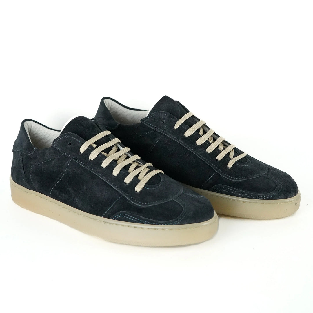 Sneakers Monaco in Camoscio Blu Notte