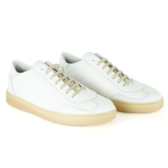 Sneakers Monaco in Pelle Bianca