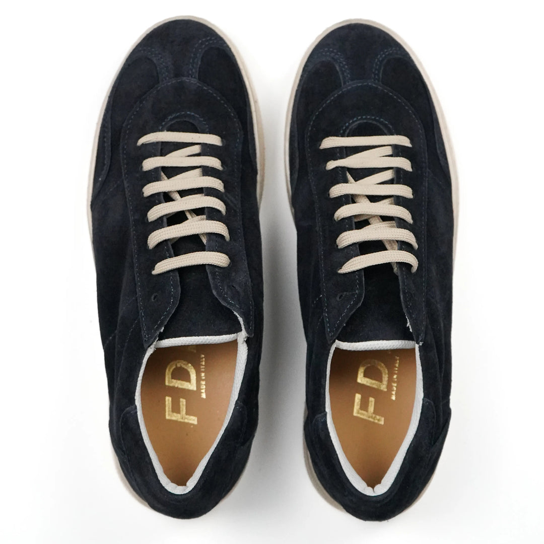 Sneakers Monaco in Camoscio Blu Notte