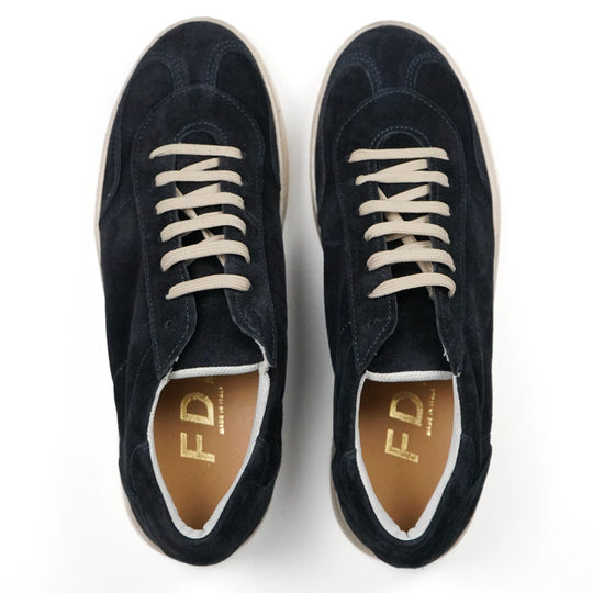 Sneakers Monaco in Camoscio Blu Notte