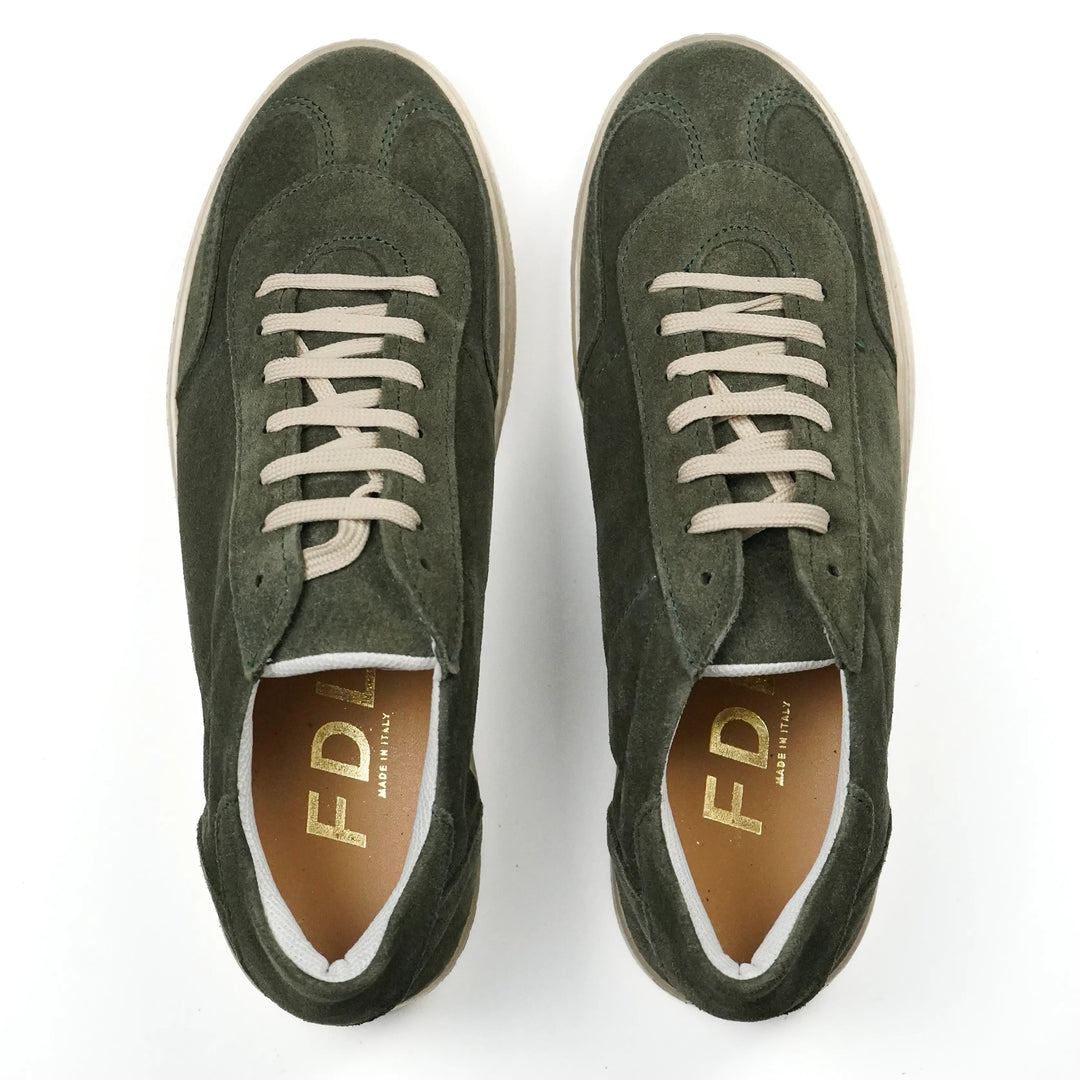 Sneakers Monaco in Camoscio Verde