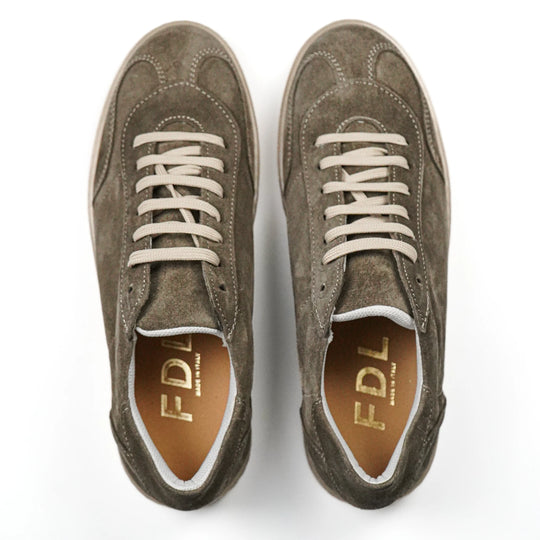 Sneakers Monaco in Camoscio Taupe