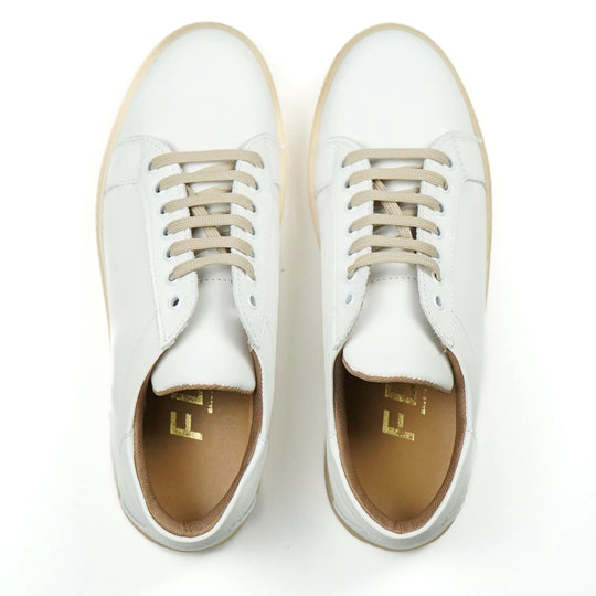 Sneakers Berlino in Pelle Bianca