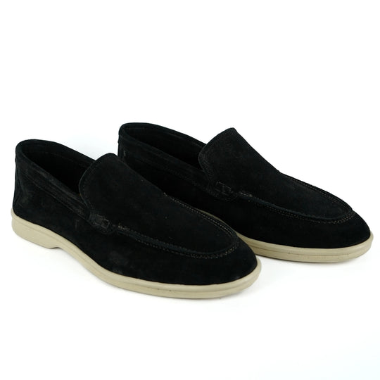 Mocassini Portofino in Camoscio Nero