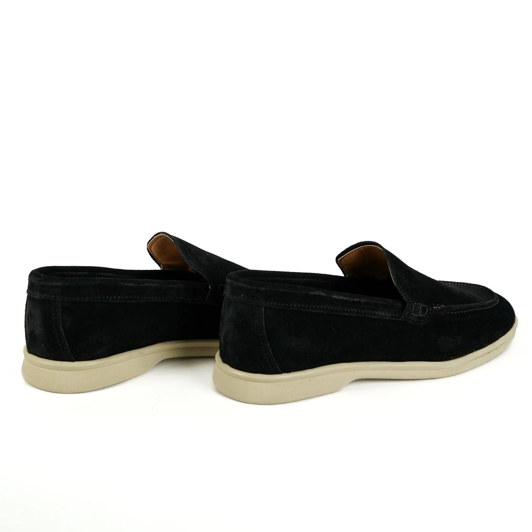 Mocassini Portofino in Camoscio Nero
