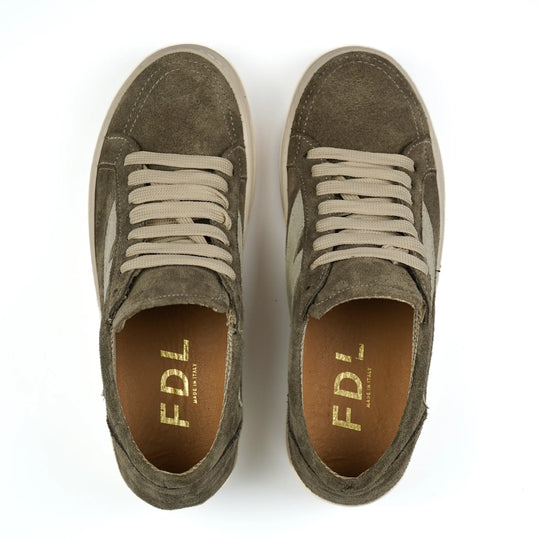 Sneakers Los Angeles in Camoscio Taupe