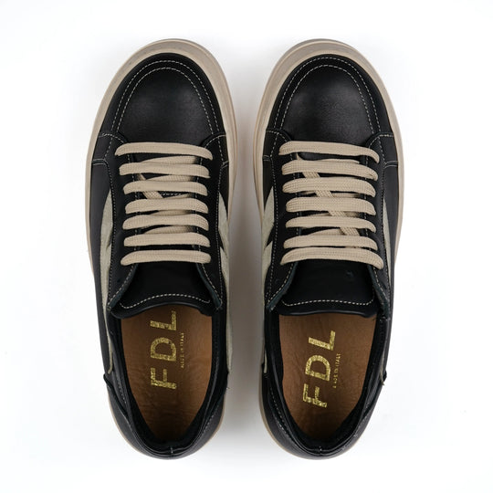 Sneakers Los Angeles in Pelle Nera
