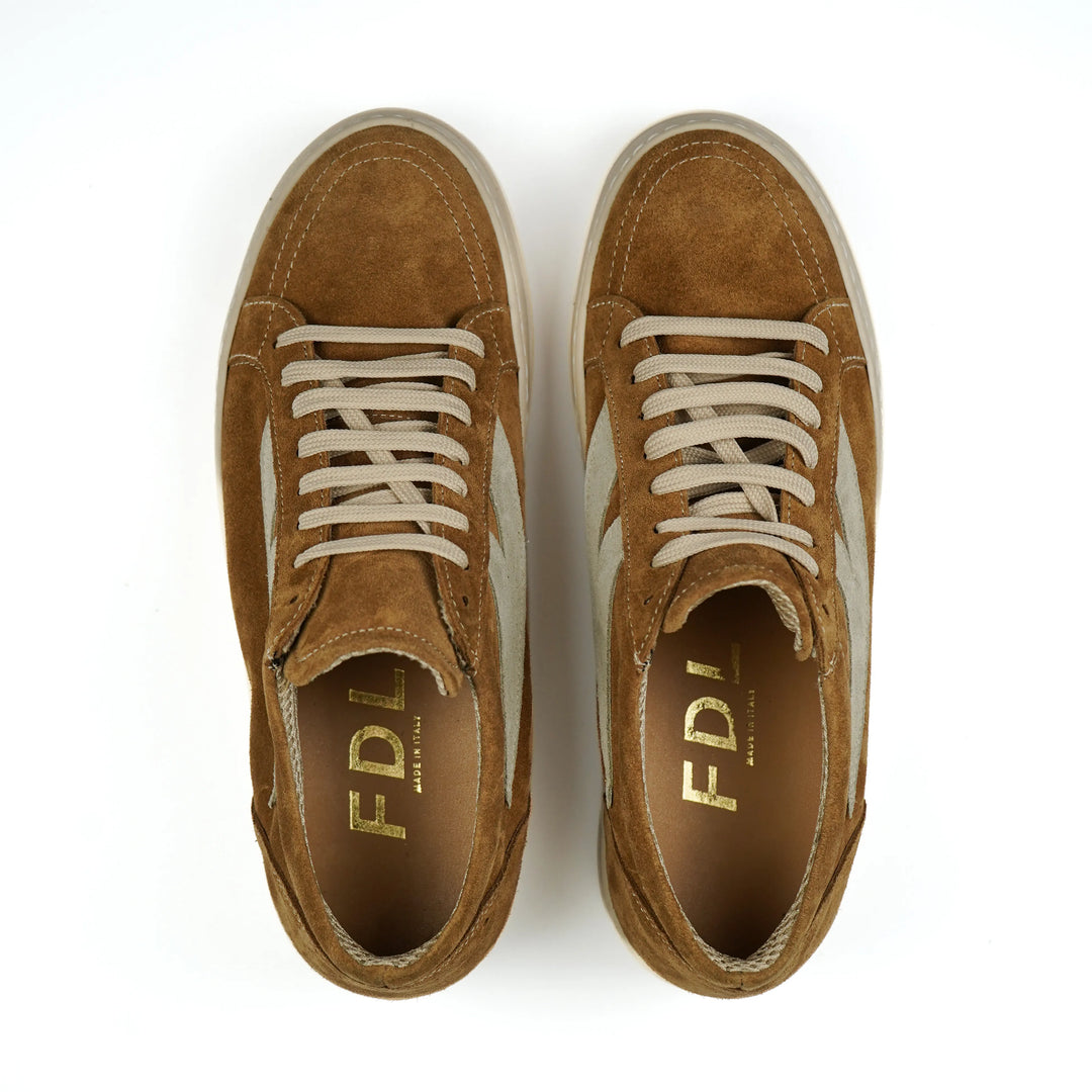 Sneakers Los Angeles in Camoscio Cuoio