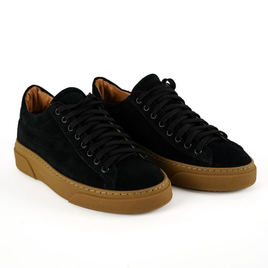 Sneakers Londra in Camoscio Nero