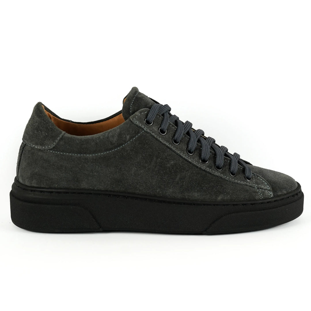 Sneakers Londra in Camoscio Grigio