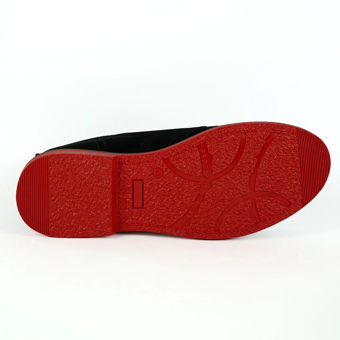 Polacchine Flavio in Camoscio Nero