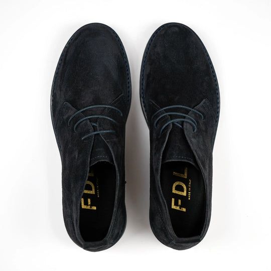 Polacchine Flavio in Camoscio Blu