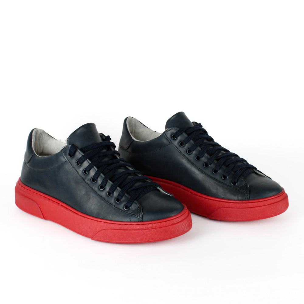 Sneakers Londra in Pelle Blu