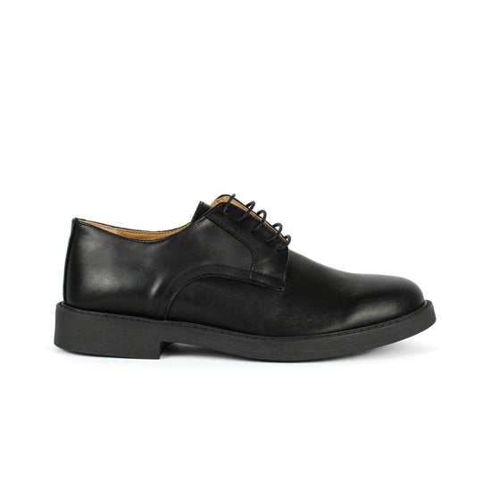 Derby Liscio in Pelle Nero