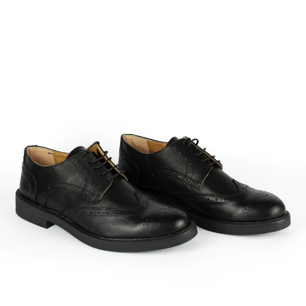 Derby Francesina in Pelle Nero